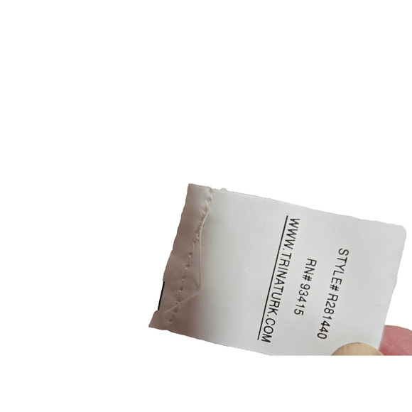 Trina Turk Cotton size 8 sweater with brass - Picture 16 of 16